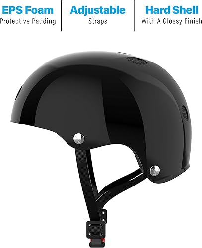 Miniatura 3 de Hover-1 Casco resistente a los impactos para adultos mayores de 14 años, visera magnética desmontable, acolchado protector de espuma EPS correas