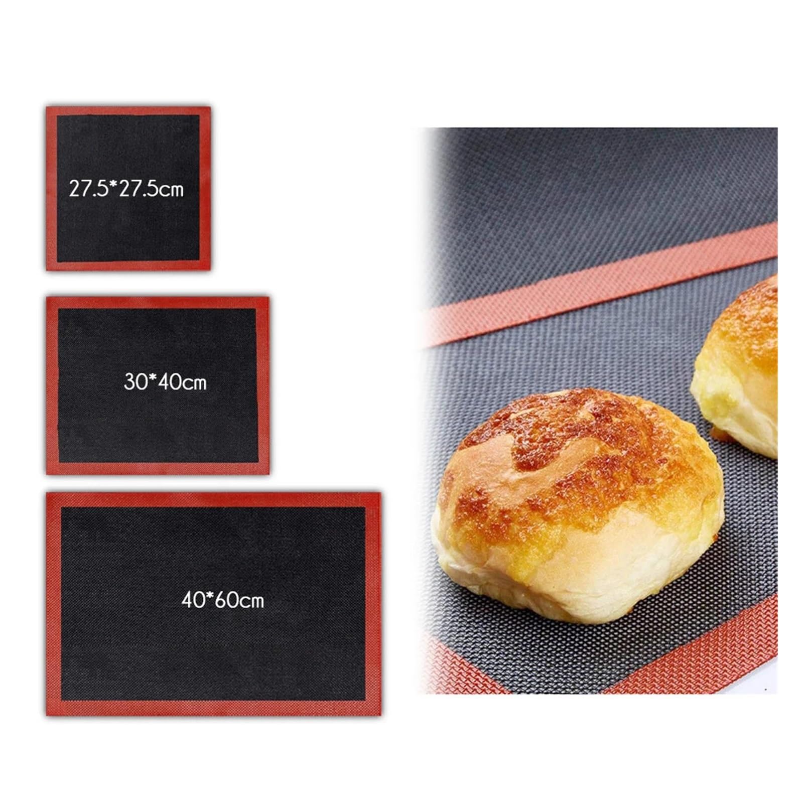 Tappetino in silicone per macaron Tappetino da forno in silicone perforato, teglia antiaderente, strumento for biscotti/pane/macarons, accessori for teglie cucina(60 x40 cm)