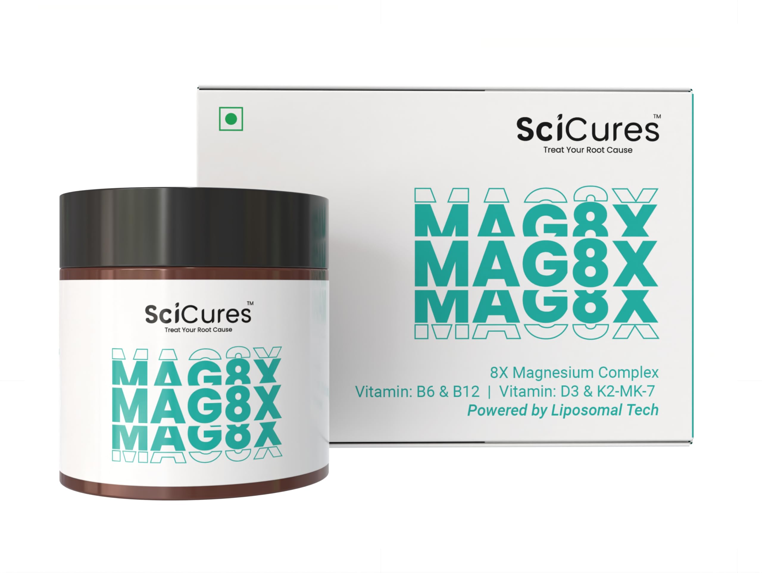 Mag 8X – 1810 mg Magnesium Complex (440 mg Elemental) | 8 Chelated Forms: Liposomal Glycinate, Bisglycinate, Citrate, Threonate | With Vitamin B6, B12, D3 & K2-MK7 | Sleep, Mood, Heart, Muscle & Brain Support | 60 Capsules-picture-19