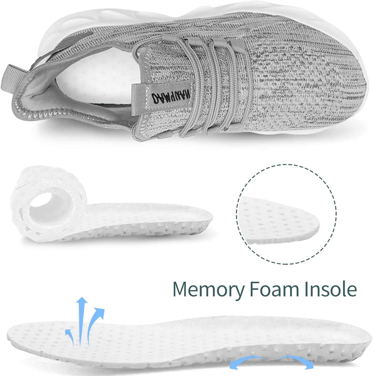 ZASJDG Tennis Shoes Womens Lightweight Breathable Mesh Athletic Shoes Comfortable Casual Walking Sneakers for Women for Gym Outdoor Travel Work and Everyday Use - Image 6