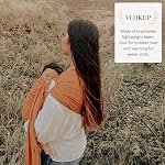 Baby Ring Sling Carrier, Soft Baby Wrap for Newborn to Toddler, Lightweight Breathable Adjustable, Brown