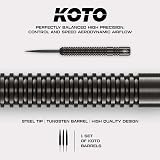 KOTO – Sting Black 90% Tungsten Darts, 24G, Black, Steel Tip Darts Set - 4