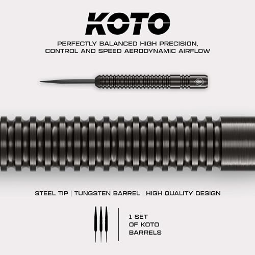 KOTO – Sting Black 90% Tungsten Darts, 24G, Black, Steel Tip Darts Set - 4