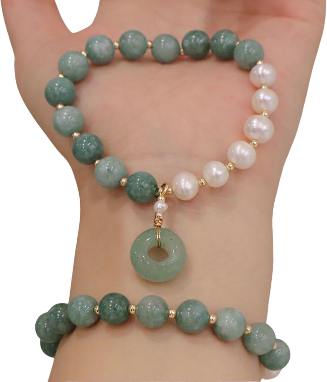 Olalaclayco, Wholesale Friendship Homemade Crystal Beads Bracelet Fresh Water Pearl Crystal Bead Bracelet For Women, Moon Star Charm Fantasy Popcorn Crystal Bracelet Pearl Glass, gifts for your friends and loved ones - Image 2