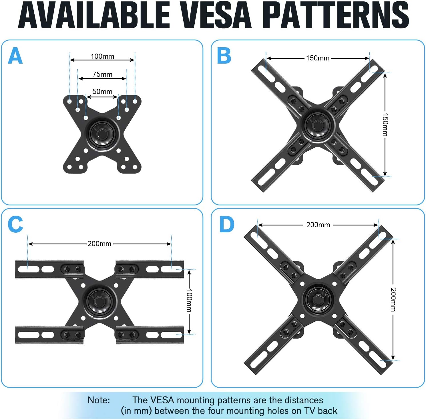 Mounting Dream Full Motion TV Wall Mounts TV Bracket with Articulating Arms for Most 17-39 Inches LED, LCD TV, TV Mount up to VESA 200x200mm and 33 lbs, Monitor Mount with Tilt and Swivel MD2462: Electronics