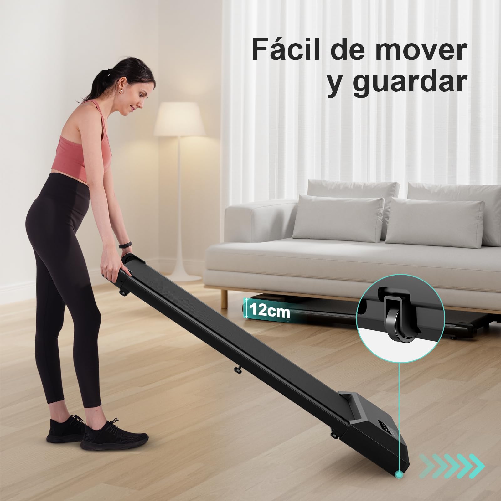 VIPLAT Caminadora Para Caminar Debajo Del Escritorio, Cinta De
