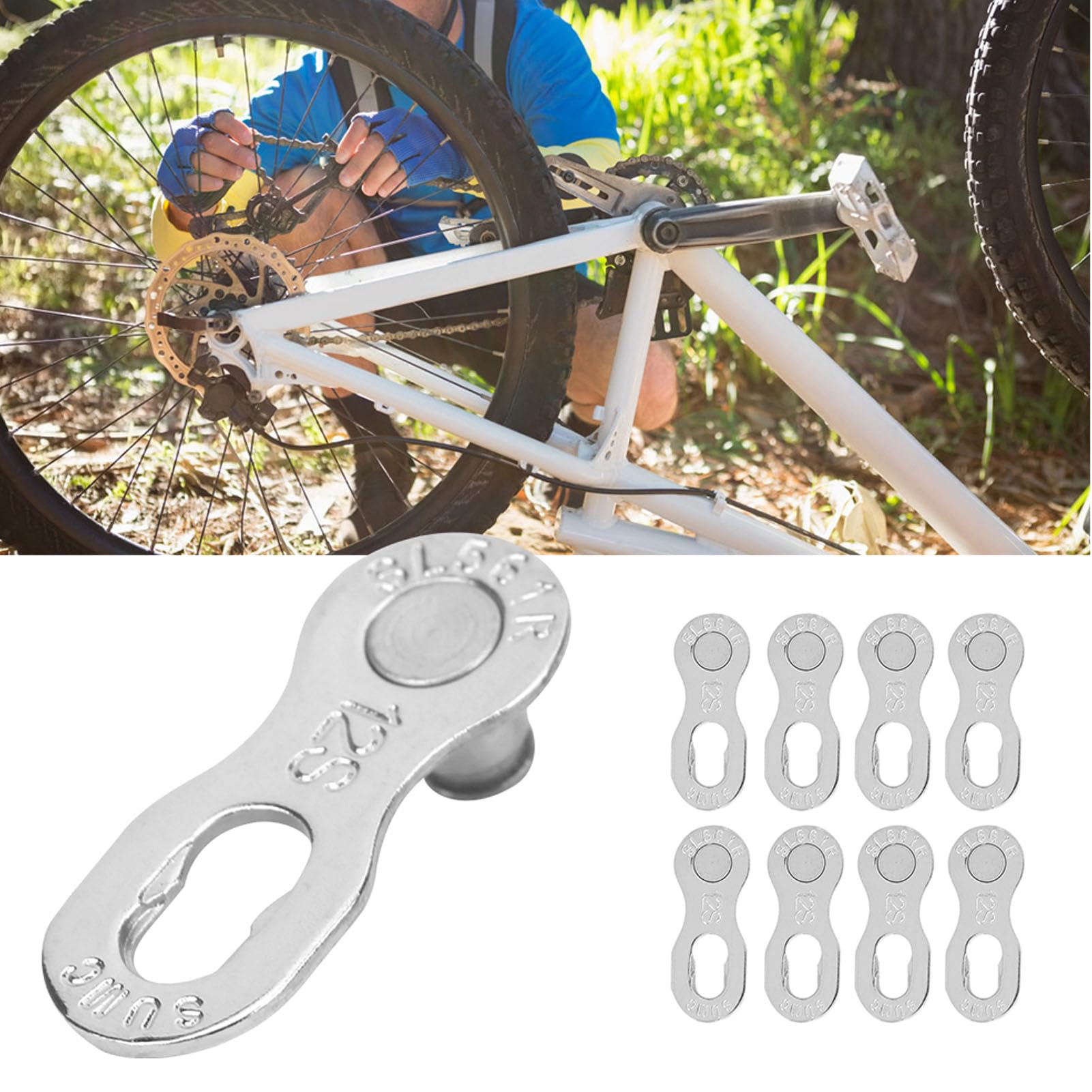 Bicycle Chain Buckle Uxcell 8-Speed Bike Chain Connectors - 4-Pack Quick Master Links For Mountain Bikes Mountain Bike Chain Buckle - View #8