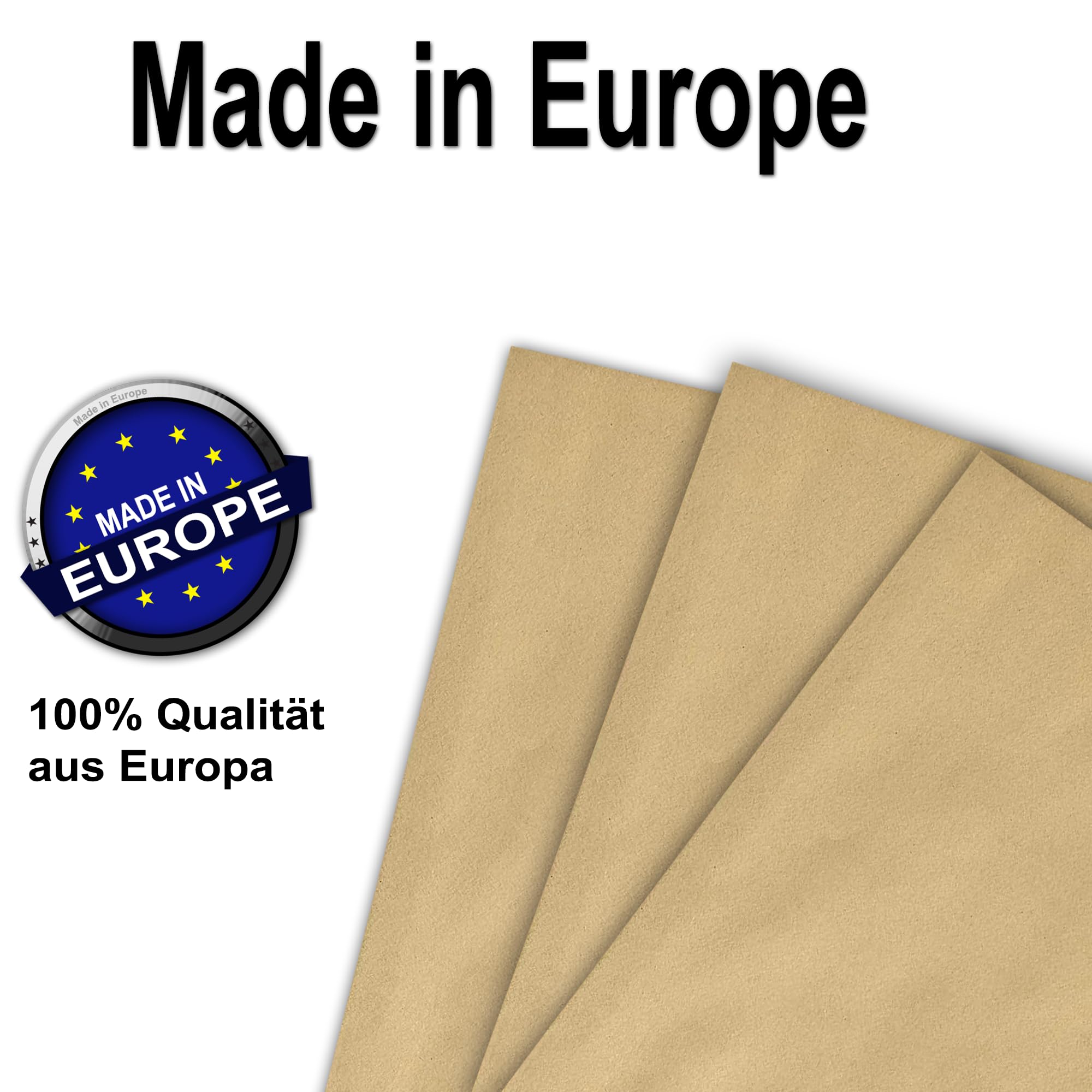 50x mybuy-24 Faltentaschen B4 A4 braun, 250x353mm, 4cm Falte Stehboden, selbstklebend mit Abziehstreifen, 130 g/qm, Faltenversandtaschen Musterbeutel