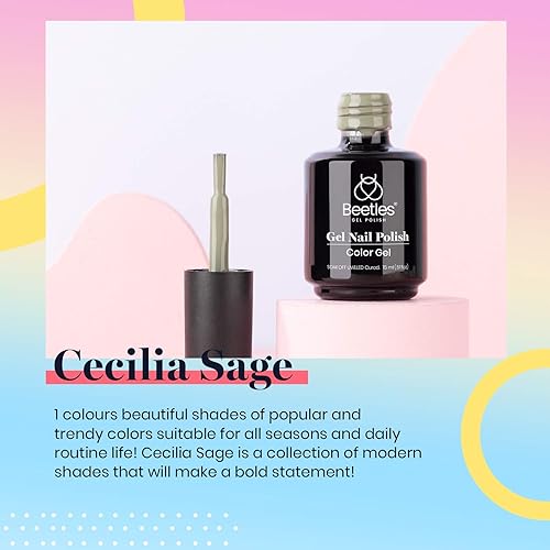 Miniatura 355 de Beetles Nude - Esmalte de uñas en gel natural de 15ml/0.5 onzas líquidas, color neutro, color crema, translúcido, lámpara LED UV para uñas, 15ml/0.5