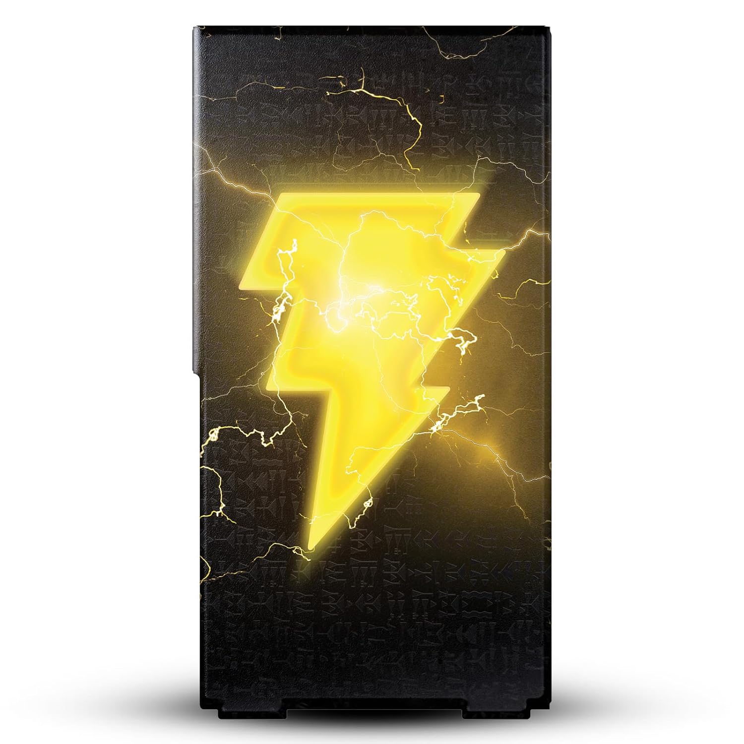 Head Case Designs Officially Licensed Black Adam Lightning Logo Graphic Art Game Console Wrap and Game Controller Skin Bundle Compatible With Xbox Series X