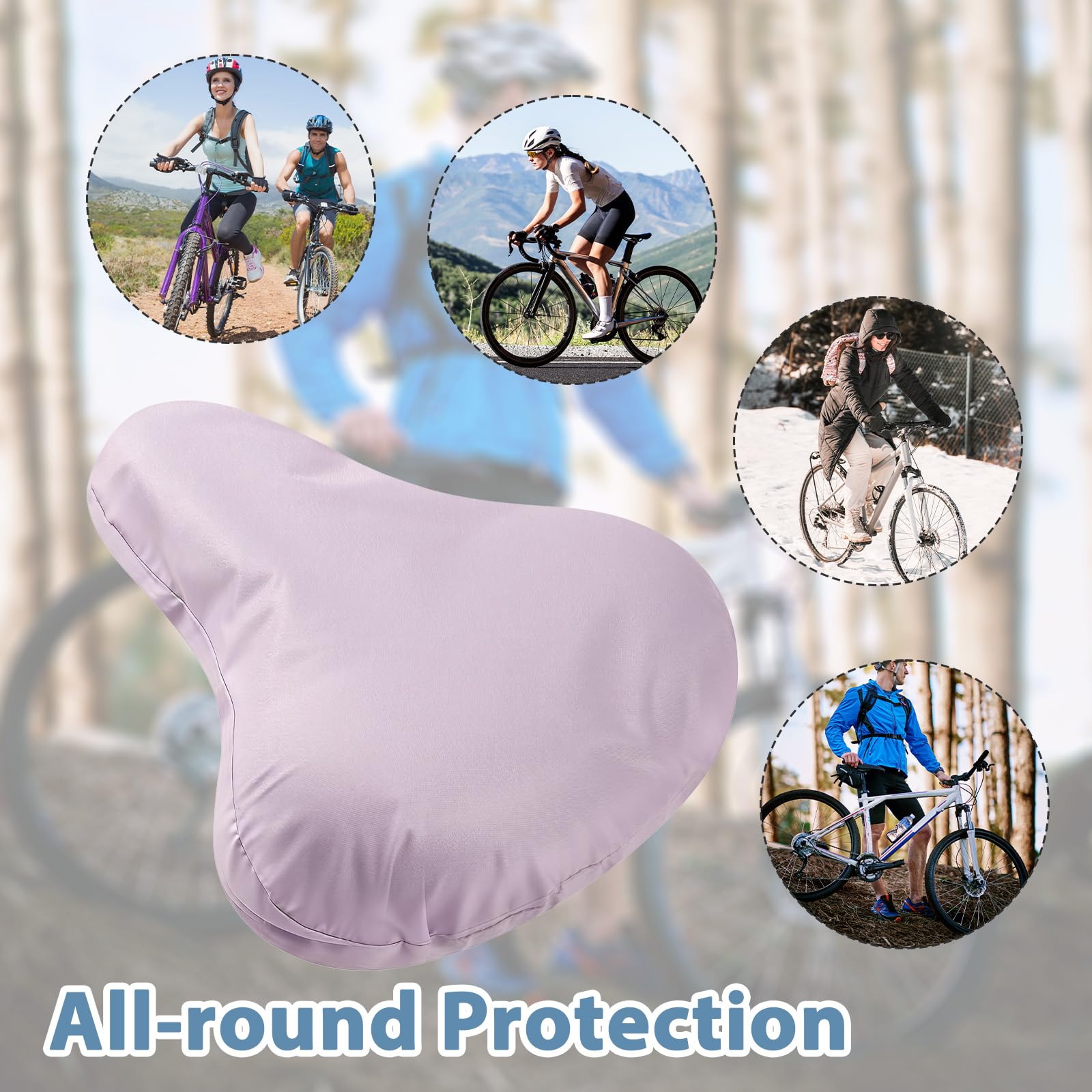 Protezione per sella impermeabile per bicicletta, elastica, resistente all'acqua, copertura per sella per bicicletta, protezione antipioggia per sella per bicicletta, copertura per sella per