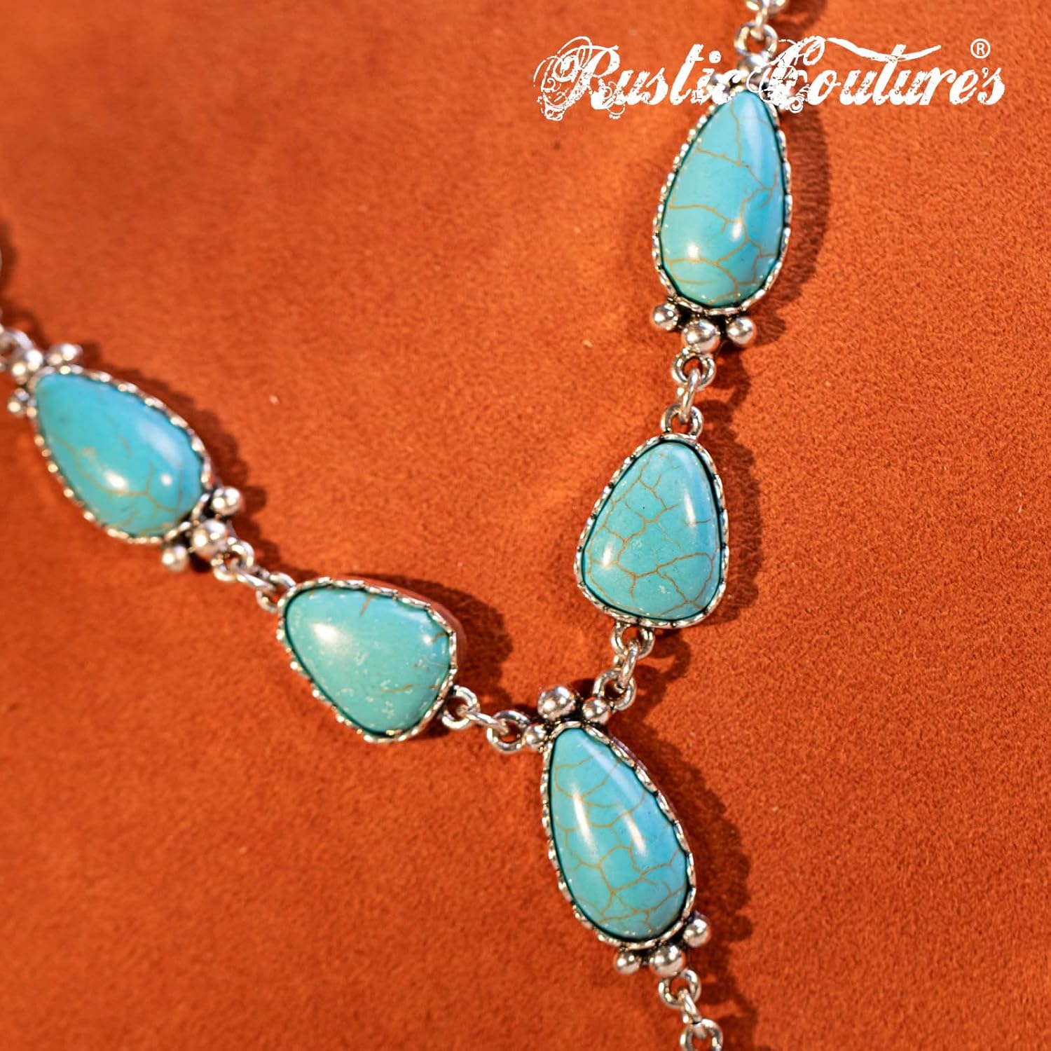 Montana West Rustic Couture's Western Necklace Earrings Jewelry Set for Women - Image 4