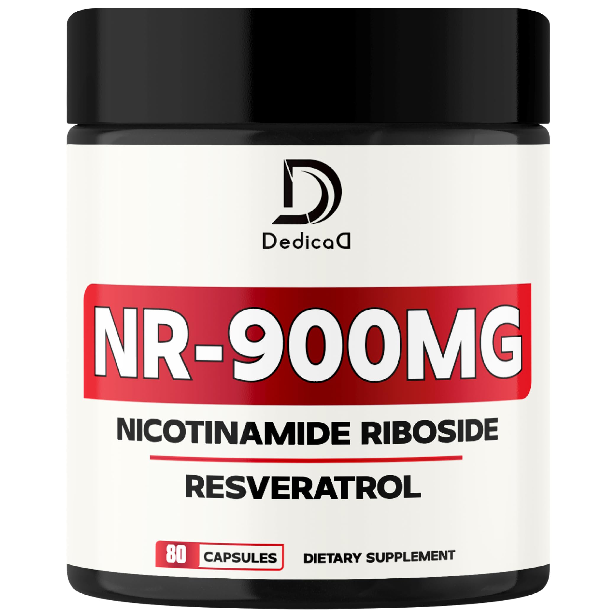 DEDICAD NAD Nicotinamide Riboside Resveratrol Plus Resveratrol - 80 Capsules