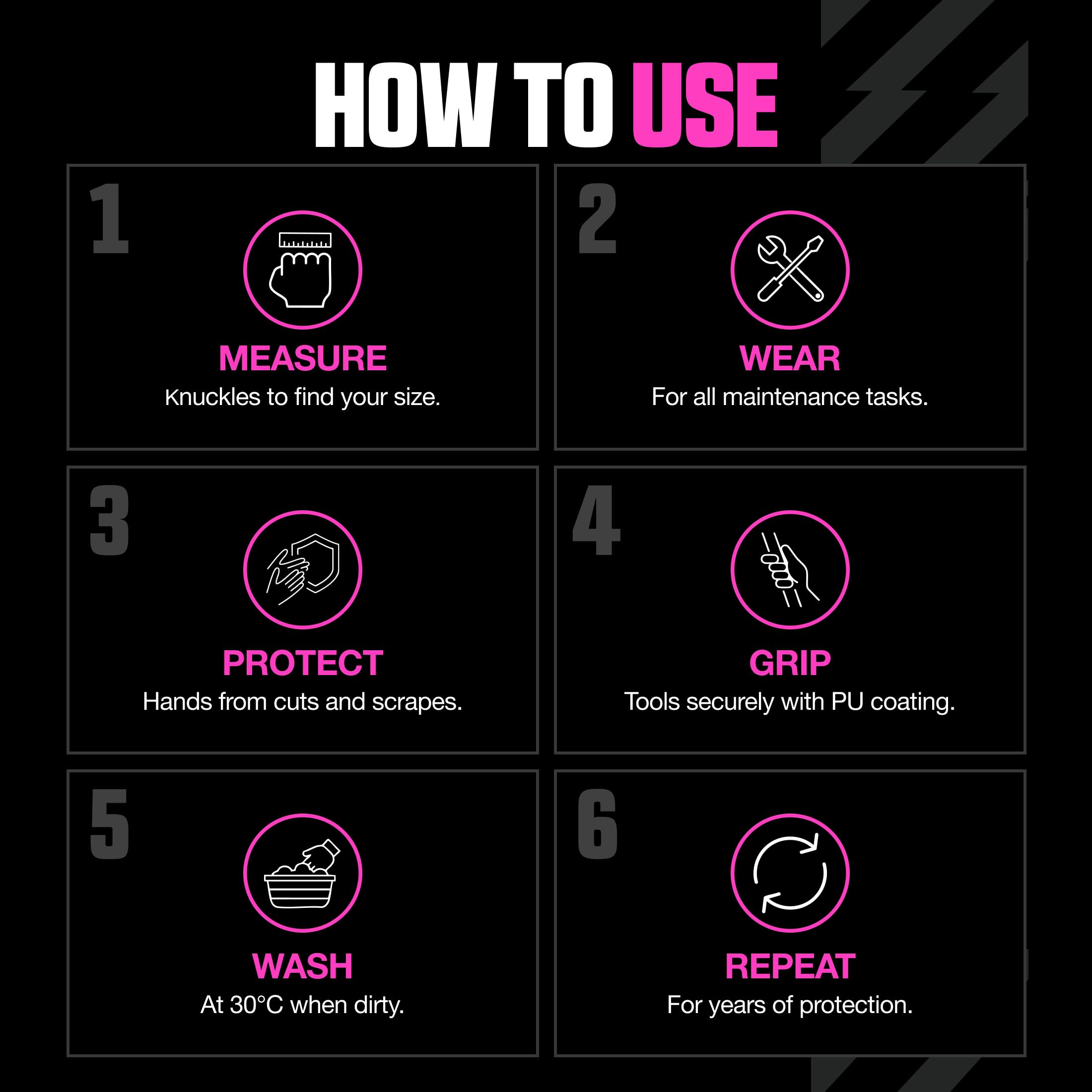 Muc-Off Mechanics Gloves, Rozmiar M – Rękawice Mechanika bez Lateksu, Rękawice Robocze Odporne na Przecięcia – Nadające się do Prania Rękawice do Warsztatu Rowerowego, Samochodowego, Motocyklowego