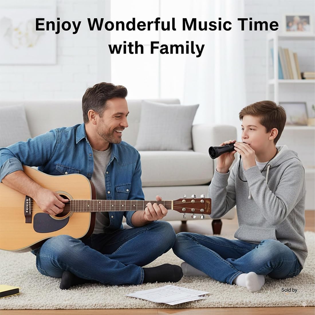 Kazoo czarny, bez konieczności wymiany membrany, tworzywo ABS, kazoo, instrument muzyczny