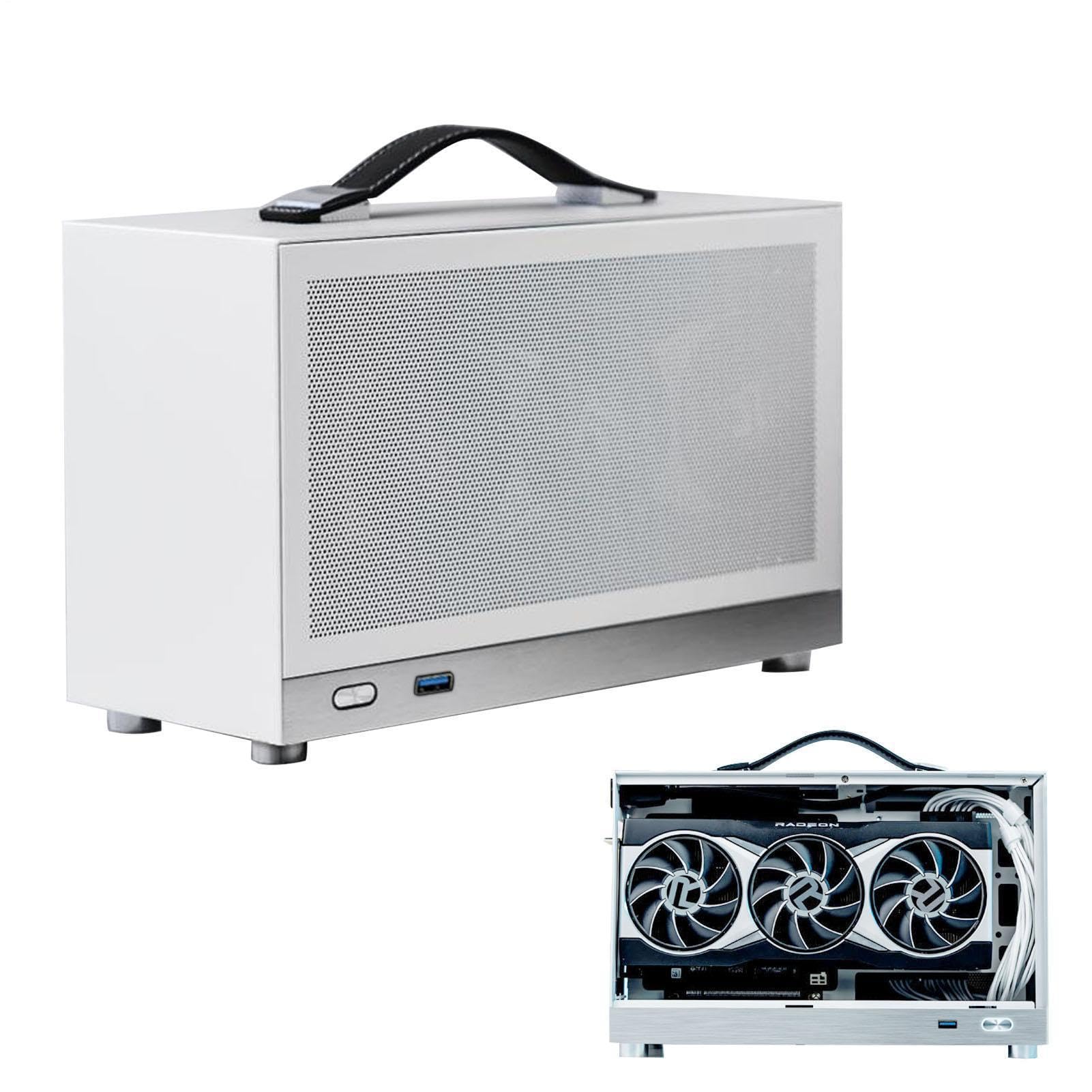 Custodia per computer Mini ITX Mini ITX PC Case Computer Case Porta | da studio aperto in lega di alluminio per giochi e uso domestico