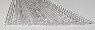 50 Pcs 1/8â€ Diameter x 12â€ Inch Long Clear Acrylic Plexiglass Rods - .125 Dia - 3mm - 50 Feet