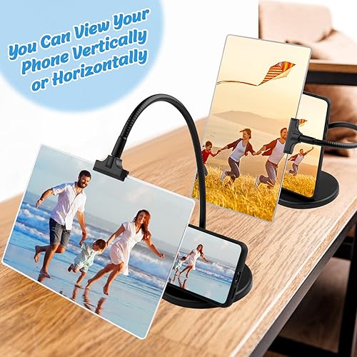 Miniatura 4 de Lupa 4X con soporte, aumento flexible de cuello de cisne de 10 x 6 pulgadas, lupa de página grande para leer impresiones pequeñas y personas mayores