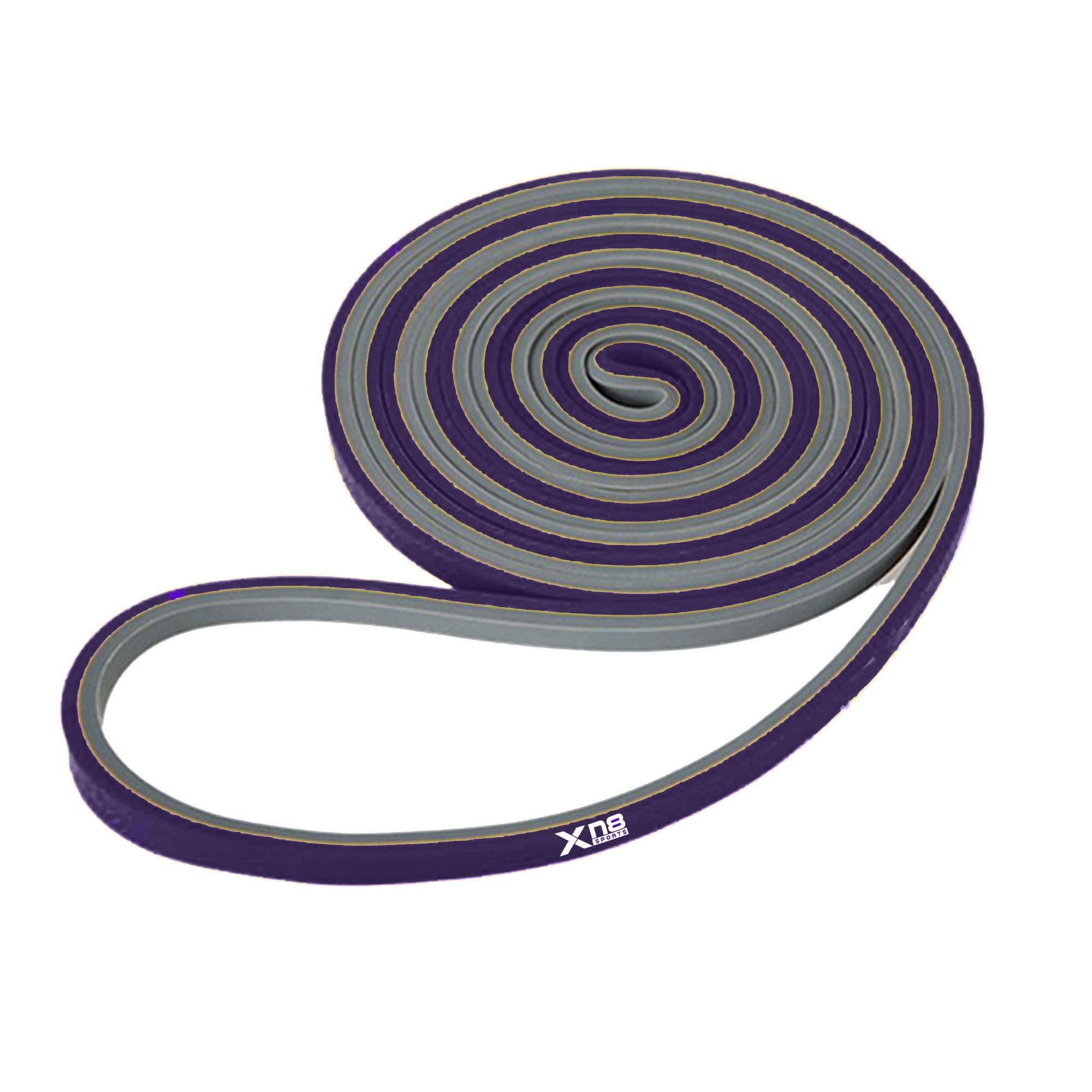 Xn8 Sports Resistance Band, Dual Layered Pull Up Band, Exercise Workout Bands For Fitness, Yoga, Powerlifting, Mobility Exercise, Men & Women Resistance Bands, Purple-Light