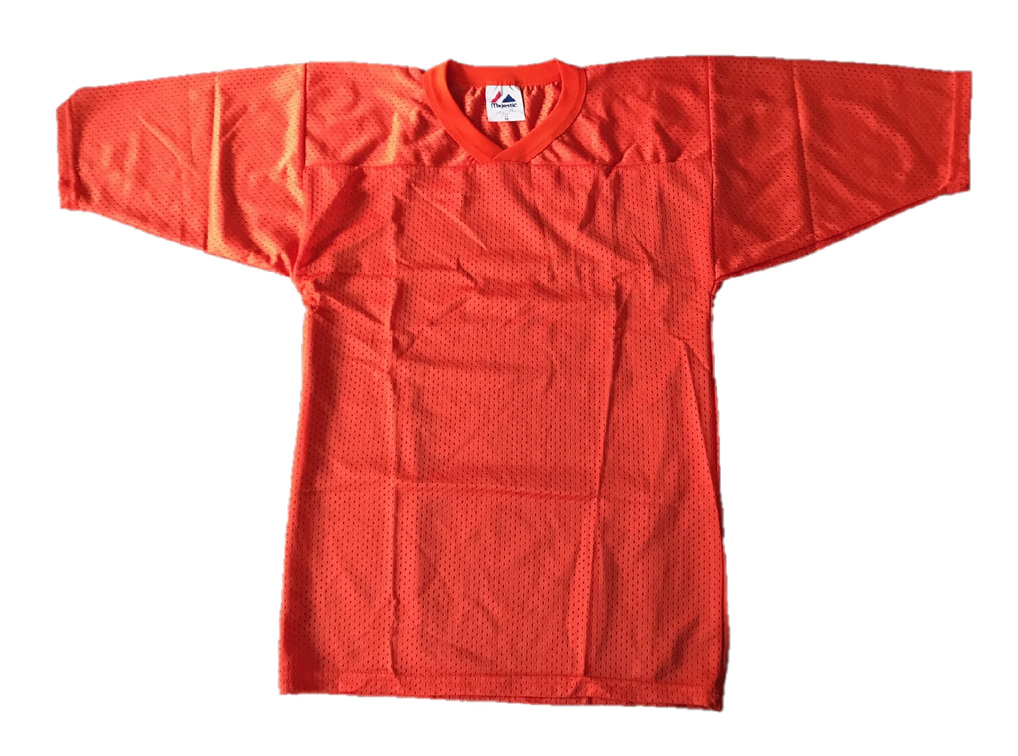 Tackle-Tuff by Majestic Youth Football Jersey with Mesh - Orange, Medium