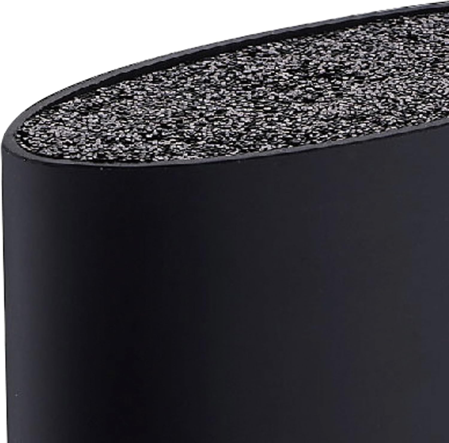 Bergner Universal Knife Block, Polyethylene Terephthalate, Black, 15.6 x 6.6 x 22 cm