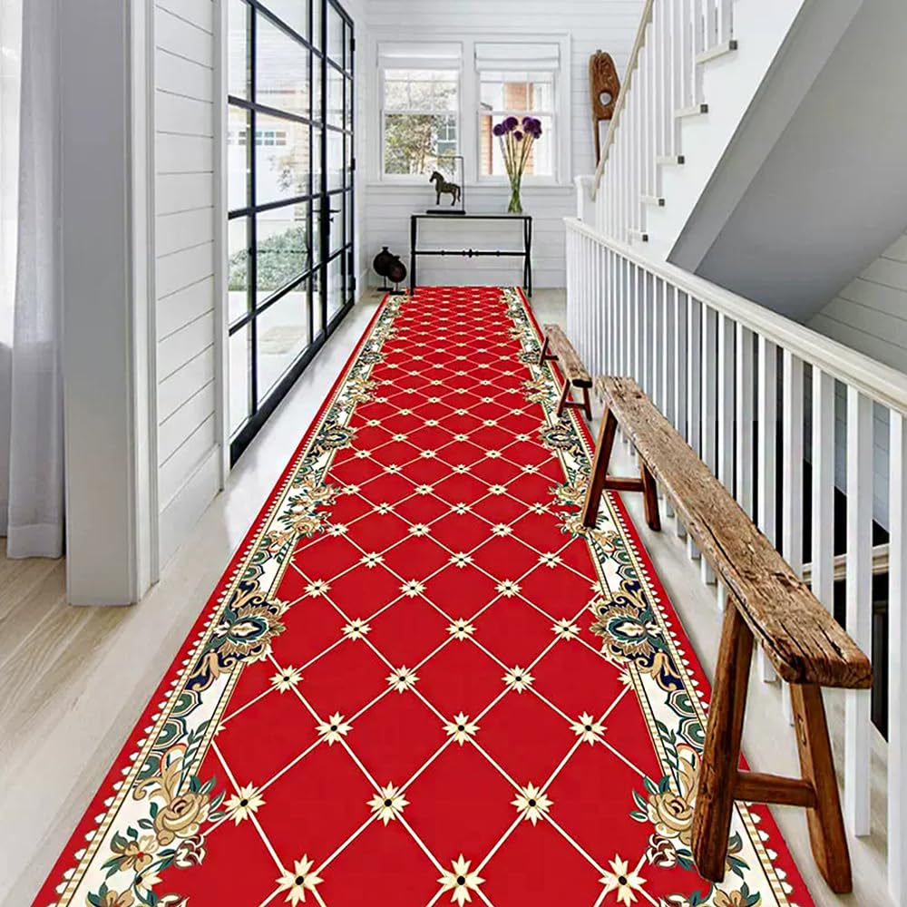 Alfombra a cuadros simple y de moda estilo Oudini ideal para escaleras modernas