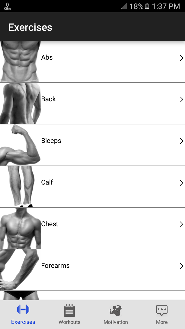 Fitness Gym Workouts App on Amazon Appstore