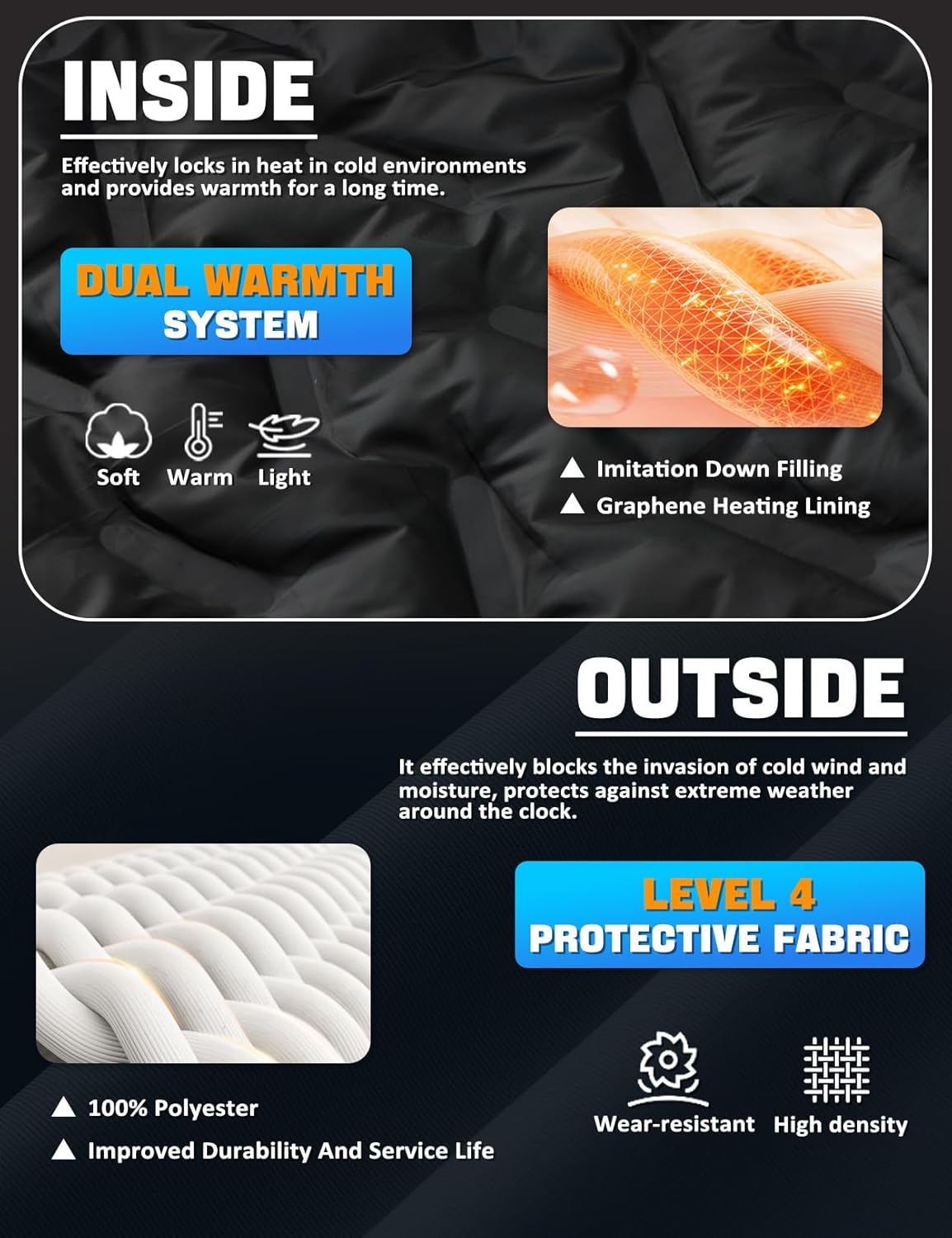 Boy's Ski Winter Coat - Lightweight Insulated Waterproof Snow Jacket Hooded Windproof Warm Outerwear for Kids - Image 4