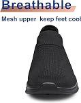 Femmes Chaussures de marche Slip sur la course Chaussures de gymnastique léger Chaussures Respirant Casual Sneakers