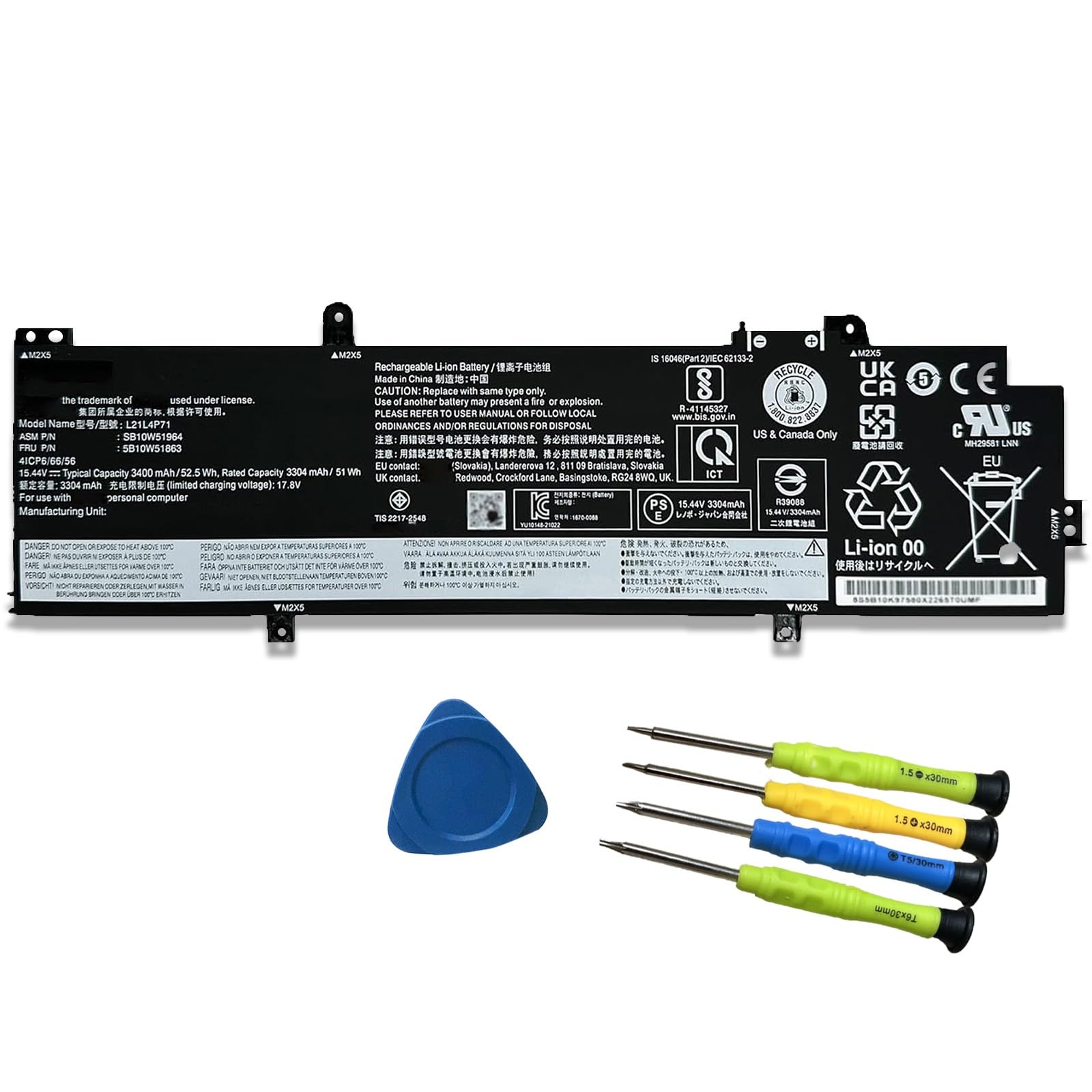 Amazon.com: EFOHANA L21L4P71 Laptop Battery Replacement for Lenovo