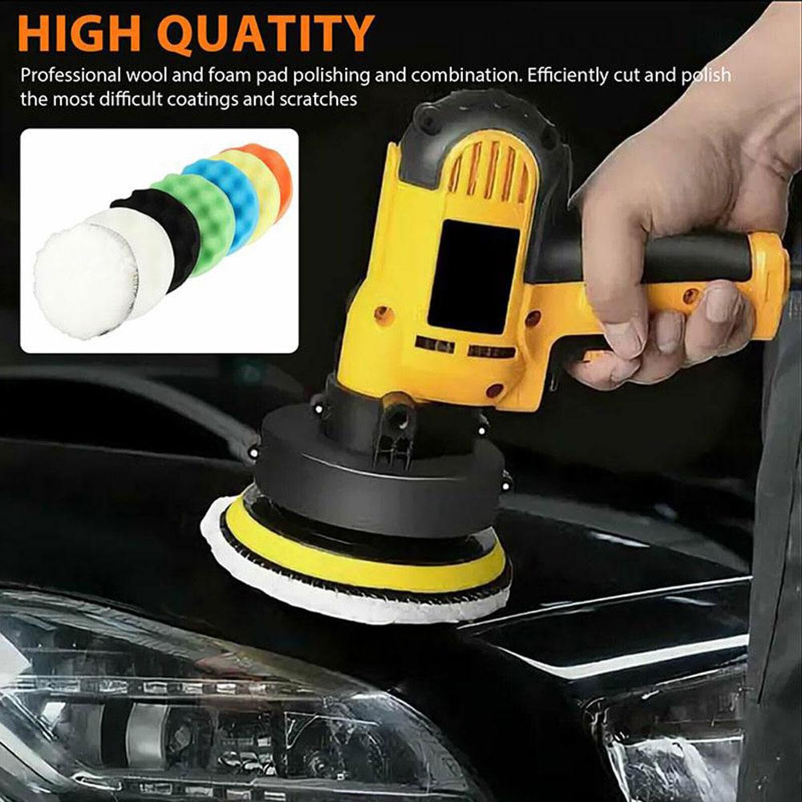 2 Sets mit 12 Polierpads, Autopolierer für die Autopflege, 6 Zoll, 6 Zoll (5 Sets (3 Zoll))