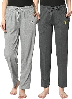 VIMAL JONNEY Regular fit Trackpant for Women-Pack of 1(D10_NVY.01) Price In India