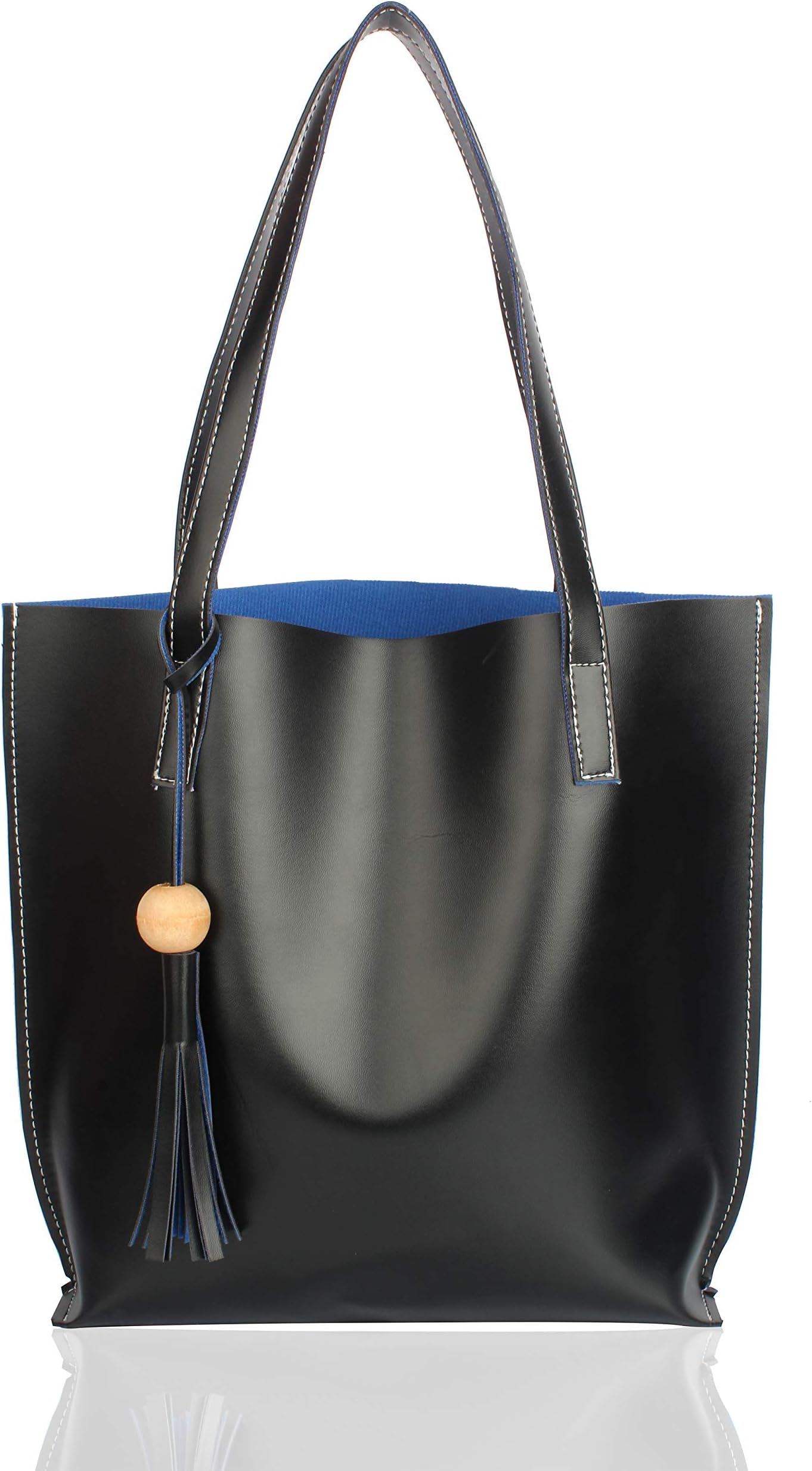 BAGSWORKS Women Tote Bag | Handbag | College Bag | Plain Shoulder Bag | Shopping Bag | Girls