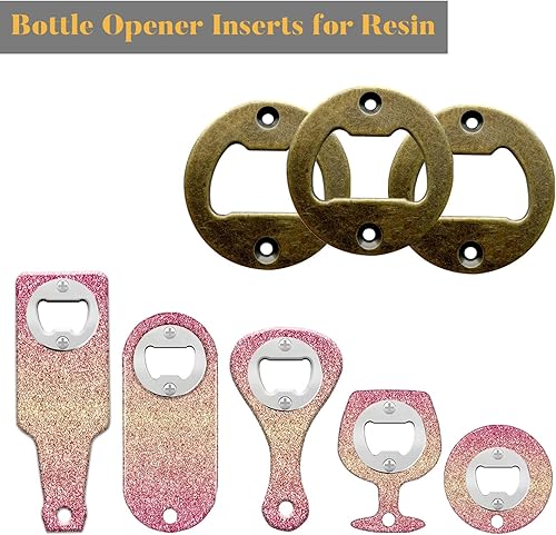 Miniatura 3 de Inserto para abridor de botellas, 20 juegos de insertos de abridor de botellas de acero inoxidable con tornillos destornillador para abridor de