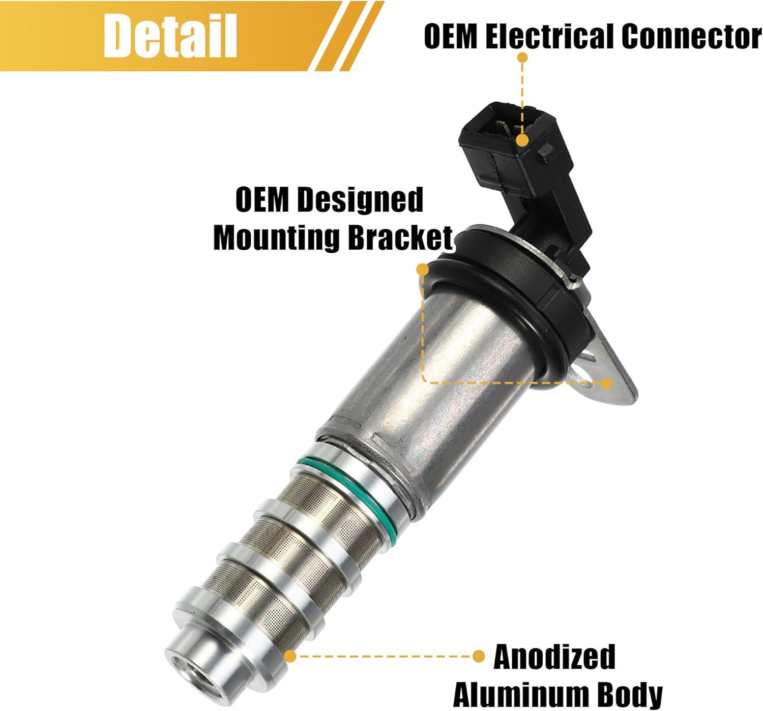 uxcell 4pcs Left Right Variable Valve Timing Solenoid VVT for BMW M3 M4 M2 3.0L 2015-2018 Engine Camshaft Oil Control Valve No.11367561265