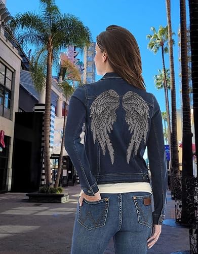 Miniatura 7 de Parche reflectante con alas de ángel  Parche de plumas 3D negro  Parche bordado para planchar  Juego de 2 piezas  por Nixon Thread Co. (14.5")