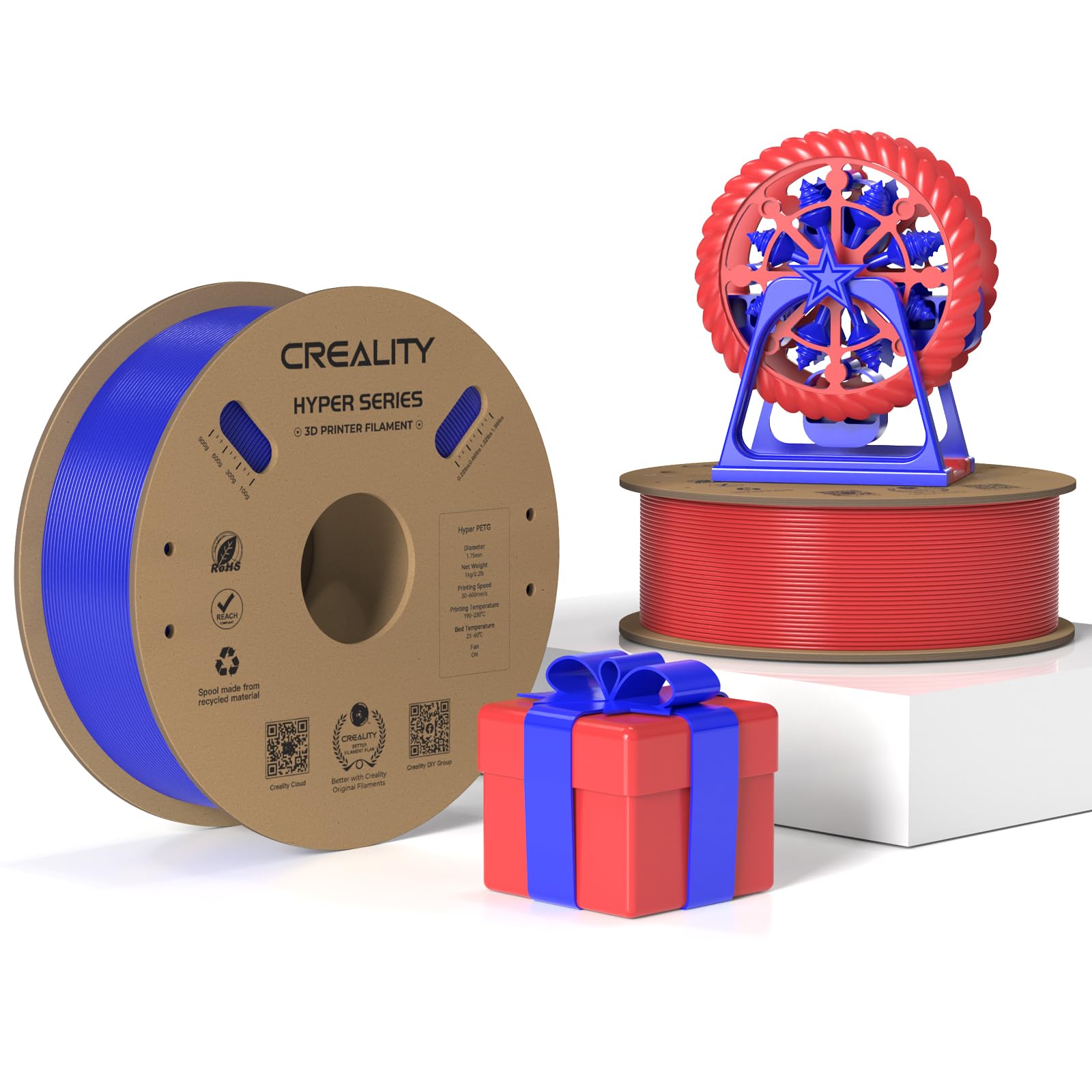 filamento 3d petg black 175mm per stampatore 3d