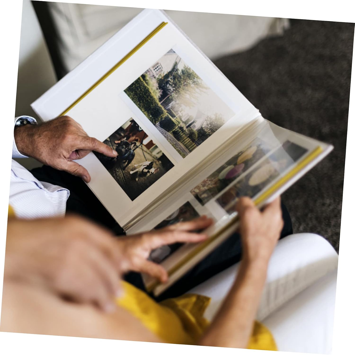 4 Inch Photo Album Pages 20pcs Pocket Page Protectors for Post Cards Collectibles