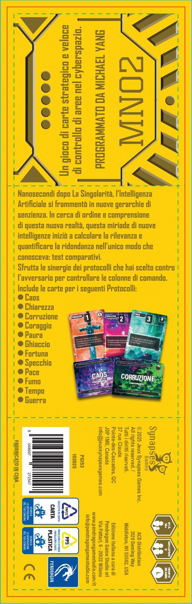 Pendragon - Compile MN02 - Edizione italiana - Deck Building, Strategico, Veloce, 1vs1 | 2 Giocatori | 14+ |