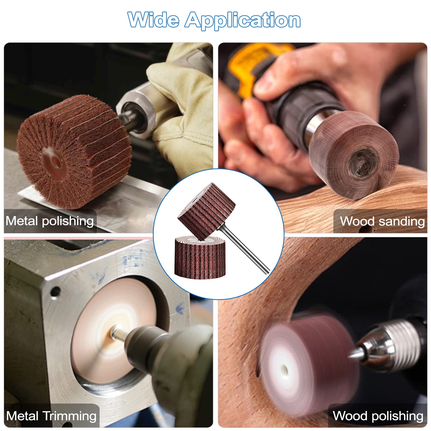 KMT 614 - Ruote Abrasive Con Gambo Per Metallo (universale - Foto 5