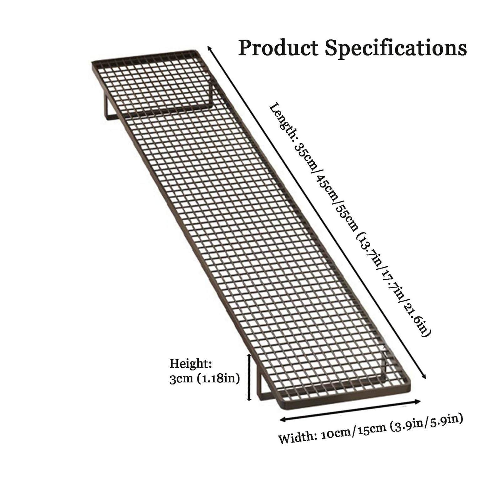 Scaffale per termosifone, bianco, senza trapano, 45 x 15 x 3 cm, ideale per organizzare la camera da letto, decorazione domestica, oggetti vari, supporto multifunzionale per ornamenti