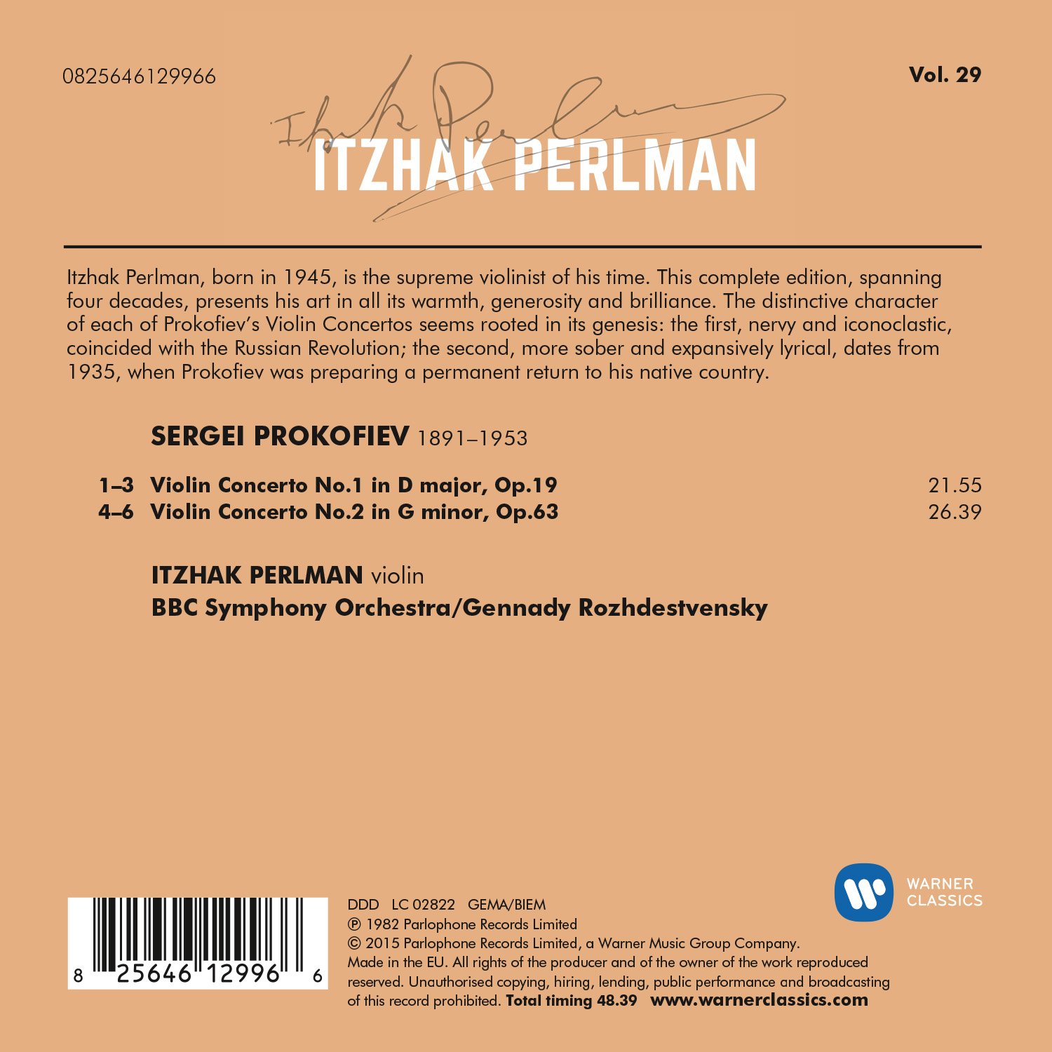 Violin Concertos Nos 1 & 2