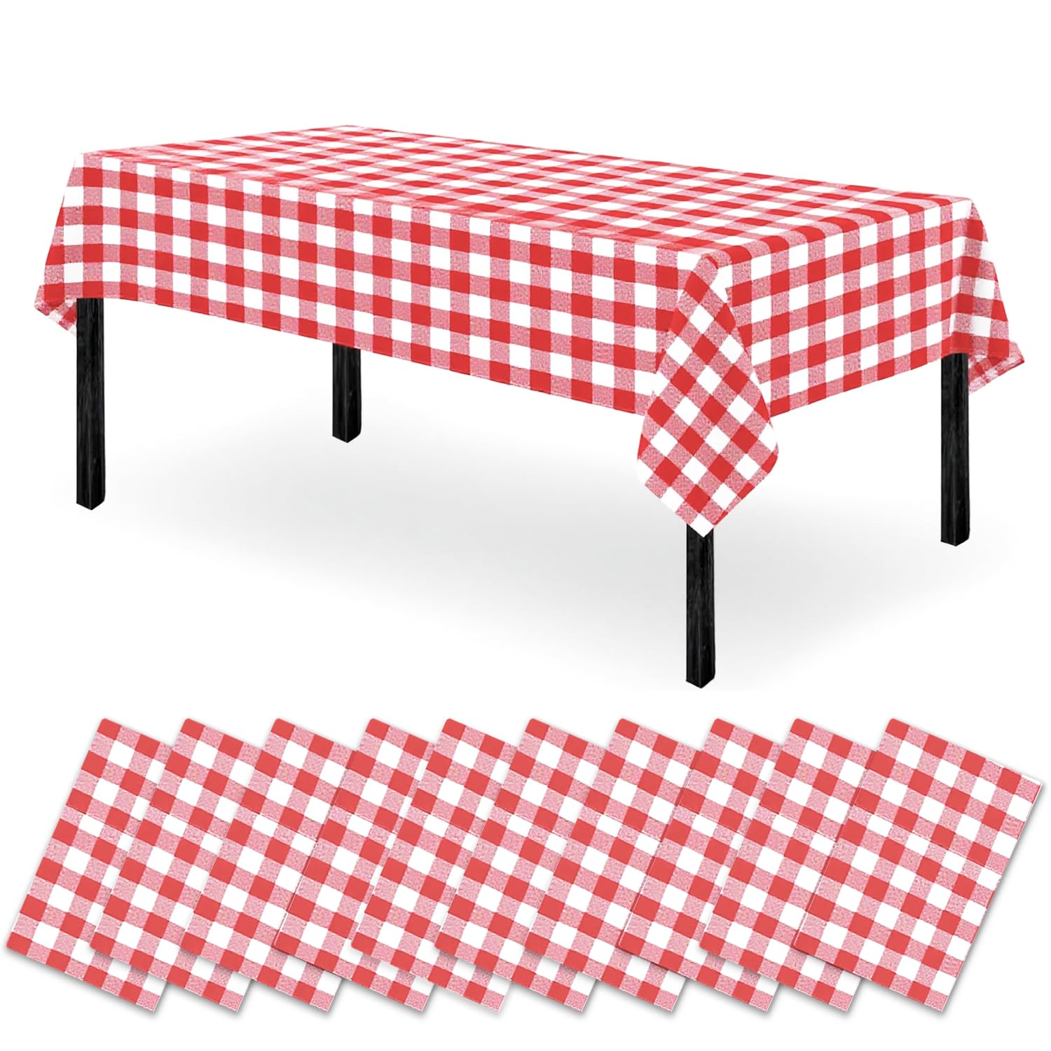 10 tovaglie usa e getta per feste, 120 x 180 cm, rettangolari, design opaco per matrimoni, facili da pulire per matrimoni, attività artigianali, pasti per bambini, sale di villaggio ed eventi
