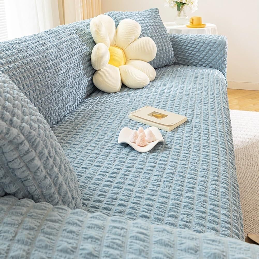 Sofa Slipcover 3 2 4 1 Seater Couch Cover Grey/Beige/Green/Blue Stretch Recliner Sofa Cover Furniture Protector Dogs Pet Friendly Fitted Couch Slipcover ( Color : N , Size : 3 seater (190-230cm) )