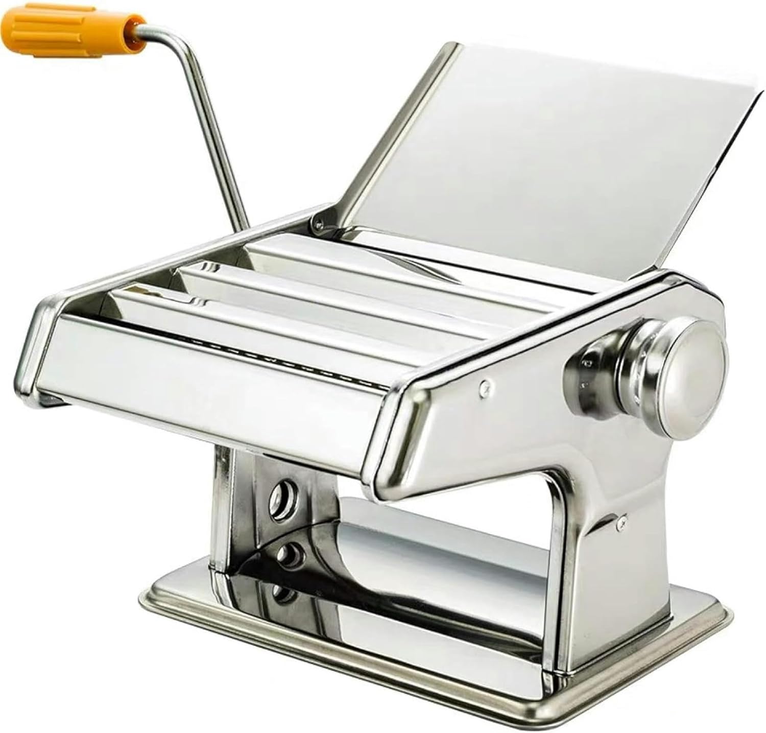 Wzglod Multifunctional Manual Metal Noodle Maker, Adjustable Noodle Machine for Kitchen, 3 Blade Pasta Maker, Suitable for Pasta, Spaghetti, Lasagna Or Dumplings