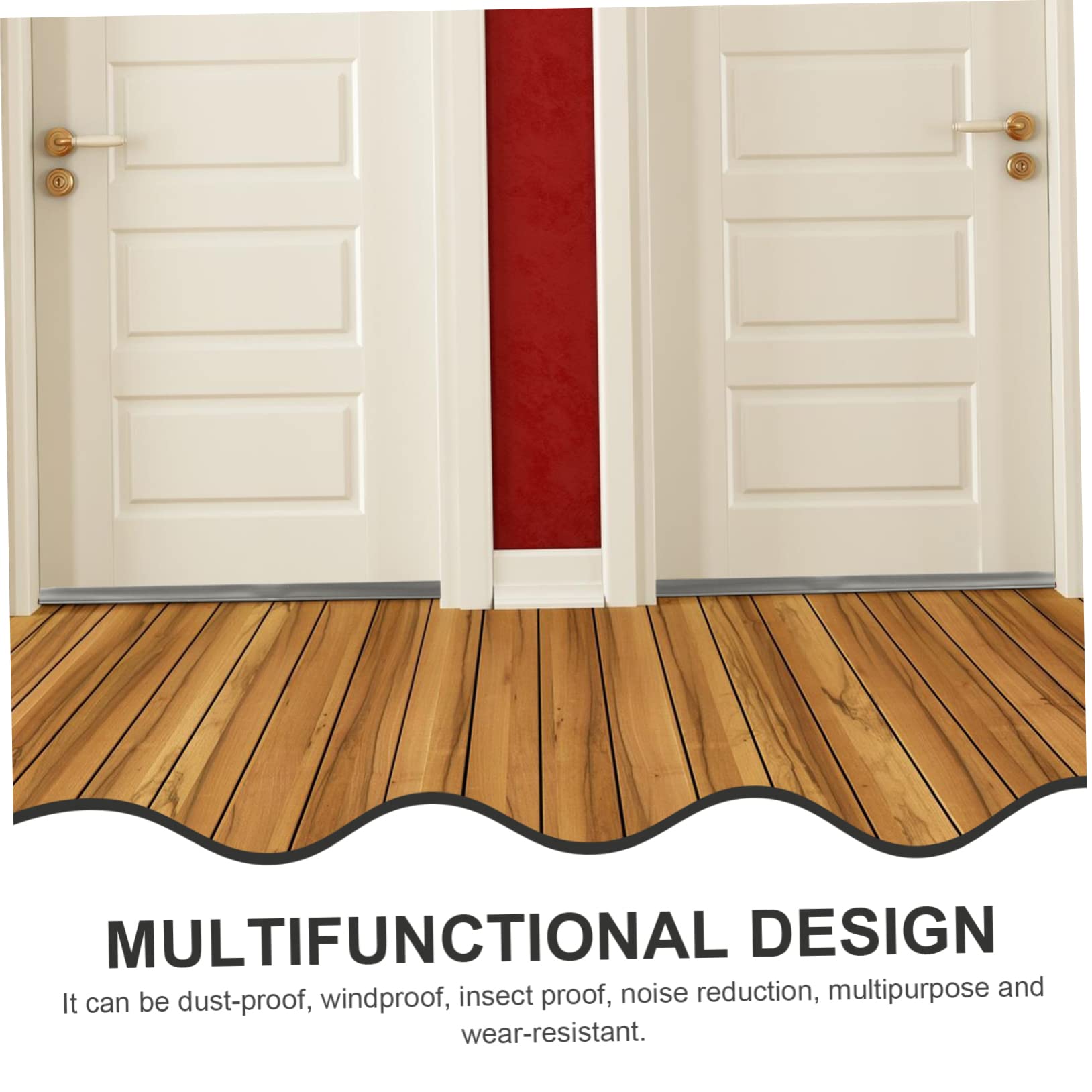 HOOTNEE Convenient Draft Stopper Door Bottom Seal Strip Soundproofing Windproof Design for Home Use Flexible and Easy Installation for Sliding and Doors