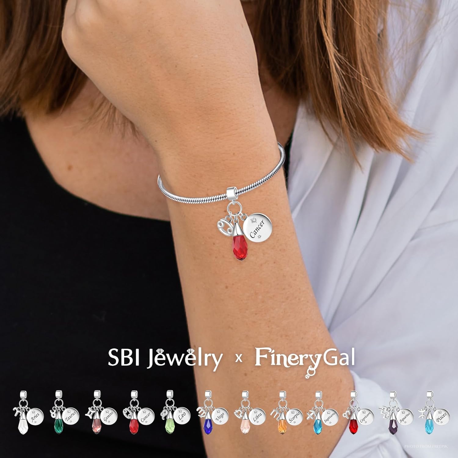 Zodiac Charms Compatible with Pandora Bracelets 12 Constellation Birthday Dangle Pendant Birthstone Charms for Women Jewelry - Image 5