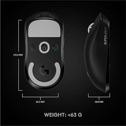 Miniatura 8 de Logitech G PRO X Superlight - Mouse inalámbrico para juegos, color negro