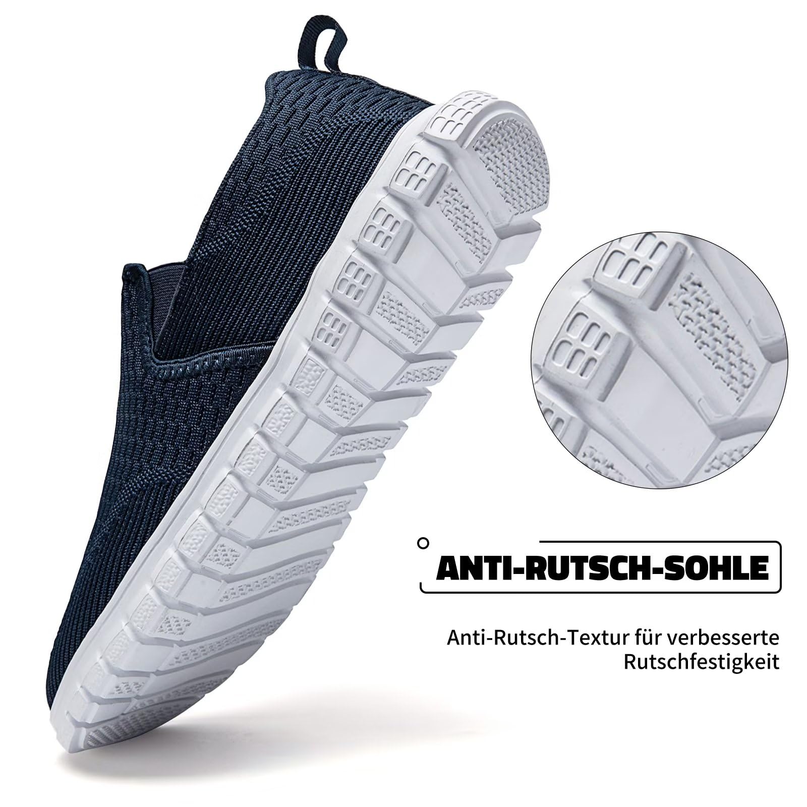 Oltyutc Mocassini da Uomo Slip on Sneaker Casual Scarpe da Running Corsa Scarpe Antinfortunistica Leggera Fitness Traspirante Camminata