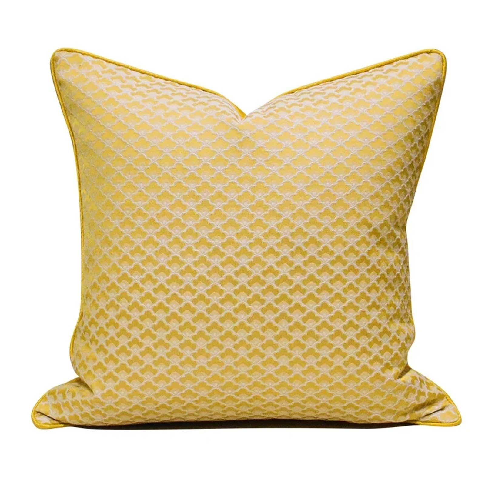 Fgujsur Color02 Cushion Covers Jacquard Cushion Cover Golden Diamond Geometry Pillowcase For Home Sofa Living Room Bedroom Decor(,45X45cm)